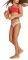 ΜΑΓΙΟ ARENA SWEETIE JR BANDEAU TWO PIECES MULTI ΡΟΖ (116 CM)