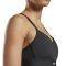  REEBOK LUX STRAPPY MEDIUM-IMPACT SPORTS BRA  (M)