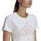  ADIDAS PERFORMANCE OUTLINED FLORAL GRAPHIC TEE  (M)