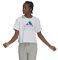  ADIDAS PERFORMANCE FARM RIO TIE-DYE-INSPIRED GRAPHIC CROPPED TEE  (S)