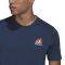  ADIDAS PERFORMANCE EMBROIDERED LIT LOGO GRAPHIC TEE   (L)