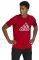  ADIDAS PERFORMANCE EXTRUSION MOTION PUFF-PRINT LOGO GRAPHIC TEE  (S)