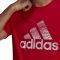  ADIDAS PERFORMANCE EXTRUSION MOTION PUFF-PRINT LOGO GRAPHIC TEE  (S)