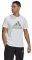  ADIDAS PERFORMANCE BRANDED TAPE LOGO GRAPHIC TEE  (L)