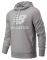  NEW BALANCE ESSENTIALS STACKED LOGO PULLOVER HOODIE  (S)