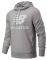  NEW BALANCE ESSENTIALS STACKED LOGO PULLOVER HOODIE  (M)
