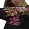  ADIDAS PERFORMANCE ADIDAS X FARM RIO PRINT LOOSE CROPPED FLEECE LOGO SWEATSHIRT  (L)