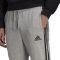  ADIDAS PERFORMANCE ESSENTIALS FLEECE TAPERED CUFF 3-STRIPES PANTS  (S)