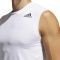  ADIDAS PERFORMANCE TECHFIT SLEEVELESS FITTED TEE  (S)