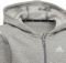 ΖΑΚΕΤΑ ADIDAS PERFORMANCE ESSENTIALS 3-STRIPES ZIP HOODIE ΓΚΡΙ (116 CM)