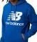  NEW BALANCE ESSENTIALS STACKED LOGO PULLOVER HOODIE  (S)