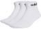  ADIDAS PERFORMANCE LINEAR ANKLE CUSHIONED SOCKS 3P  (37-39)