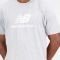  NEW BALANCE ESSENTIALS STACKED LOGO COTTON JERSEY T-SHIRT  (S)