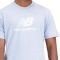  NEW BALANCE ESSENTIALS STACKED LOGO COTTON JERSEY T-SHIRT  (S)