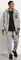  BODYTALK BROHEMIAN HOODED ZIP SWEATER  (L)