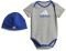  ADIDAS PERFORMANCE ESSENTIALS BIG LOGO BODYSUIT AND BEANIE GIFT SET  (62 CM)