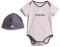  ADIDAS PERFORMANCE ESSENTIALS BIG LOGO BODYSUIT AND BEANIE GIFT SET  (62 CM)