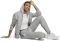  ADIDAS PERFORMANCE ESSENTIALS LINEAR FRENCH TERRY CUFFED PANTS  (L)