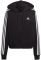  ADIDAS PERFORMANCE ESSENTIALS 3-STRIPES FRENCH TERRY BOMBER FULL-ZIP HOODIE  (L)