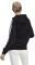  ADIDAS PERFORMANCE ESSENTIALS 3-STRIPES FRENCH TERRY OVERSIZED FULL-ZIP HOODIE  (M)
