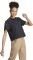  ADIDAS PERFORMANCE VIBRANT PRINT 3-STRIPES CROPPED TEE  (M)