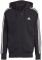  ADIDAS PERFORMANCE ESSENTIALS FRENCH TERRY 3-STRIPES FULL-ZIP HOODIE  (L)