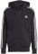  ADIDAS PERFORMANCE ESSENTIALS FRENCH TERRY 3-STRIPES FULL-ZIP HOODIE  (L)