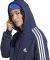  ADIDAS PERFORMANCE ESSENTIALS FLEECE 3-STRIPES FULL-ZIP HOODIE   (XL)