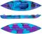 ΜΟΝΟΘΕΣΙΟ ΚΑΝΟ KAYAK SCK PICCO 280 SIT IN ΜΩΒ/ΜΠΛΕ (280 CM)