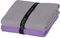   2  MICROFIBER ESPREE FAST DRY SOLID MAUVE & GREY (50 X 100 CM)