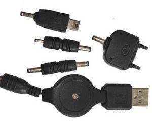 RETRACTABLE USB CHARGER FOR MOBILE PHONE BATTERY