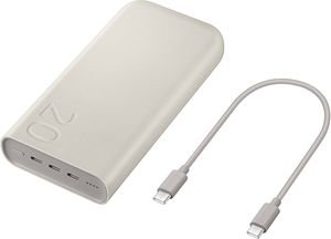 SAMSUNG EB-P4520XU POWERBANK 20000MAH 45W POWER DELIVERY PD QUICK CHARGE 30 3X TYPE C BEIGE SAMSUNG EB-P4520XU POWERBANK 20000MAH 45W POWER DELIVERY PD QUICK CHARGE 30 3X TYPE C BEIGE
