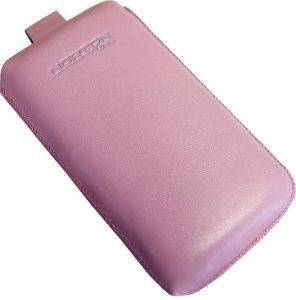 LEATHER POUCH ANILINE CASE PINK  NOKIA 3600 SLIDE / SONY ERICSSON S500