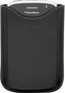 BLACKBERRY BOLD 9000 LEATHER POCKET CARRYING CASE (BLACK)