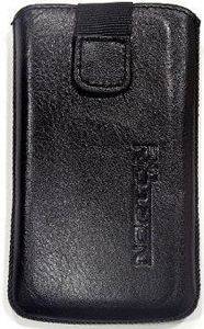 LEATHER POUCHE ANILINE CASE BLACK  APPLE IPHONE 4