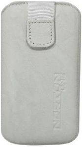LEATHER POUCHE ANILINE CASE WHITE  APPLE IPHONE 4