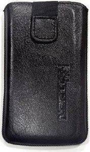 LEATHER POUCHE ANILINE CASE BLACK  SONY ERICSSON XPERIA X10 MINI