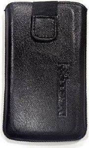 LEATHER POUCHE ANILINE CASE BLACK  NOKIA 6700 SLIDE