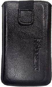 LEATHER POUCHE ANILINE CASE BLACK  SONY ERICSSON XPERIA X8