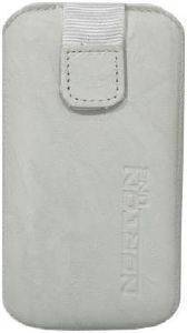 LEATHER POUCHE ANILINE CASE WHITE  SONY ERICSSON XPERIA X8