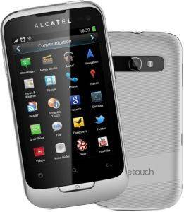 ALCATEL OT-985D DUAL SIM SMART WHITE CHROME