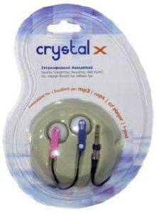 CRYSTAL-X STEREO EARPHONES 3.5MM JACK