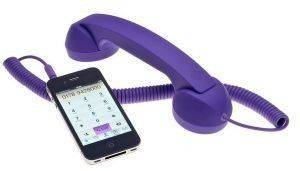 HANDSET RETRO APPLE-HTC-BLACKBERRY 3.5MM PURPLE