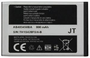 SAMSUNG BATTERY AB403450B BULK SAMSUNG BATTERY AB403450B BULK
