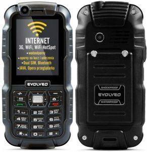 EVOLVEO STRONGPHONE WIFI WATERPROOF IP 67 DUAL SIM PHONE