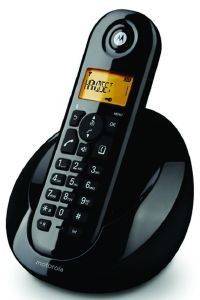 MOTOROLA C601 SINGLE DIGITAL CORDLESS PHONE BLACK