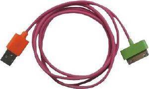 USB DATA CABLE APPLE IPHONE 4/4S FUCHSIA (BULK)