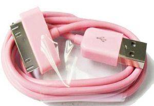USB DATA CABLE APPLE IPHONE 4/4S PINK (BULK)