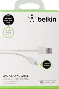 BELKIN F8J023BT04-WHT LIGHTNING TO USB CHARGESYNC CABLE