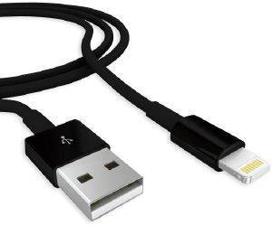 EAXUS DATA/SYNC CABLE LIGHTNING USB FOR IPHONE 5/IPAD/IPOD BLACK